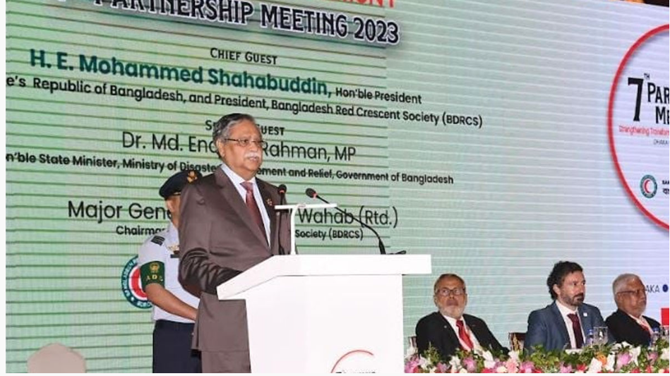 রোহিঙ্গা ইস্যুতে বৈশ্বিক পদক্ষেপের আহ্বান পুনর্ব্যক্ত রাষ্ট্রপতির