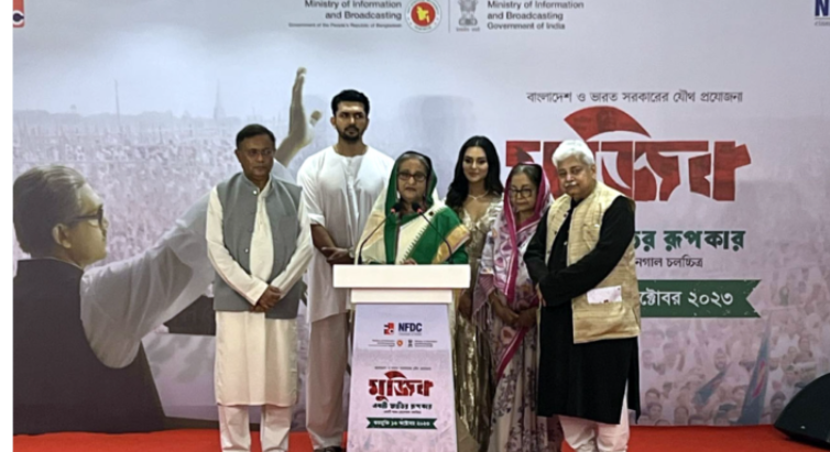 হলে গিয়ে মুজিব বায়োপিক দেখার আহ্বান প্রধানমন্ত্রীর