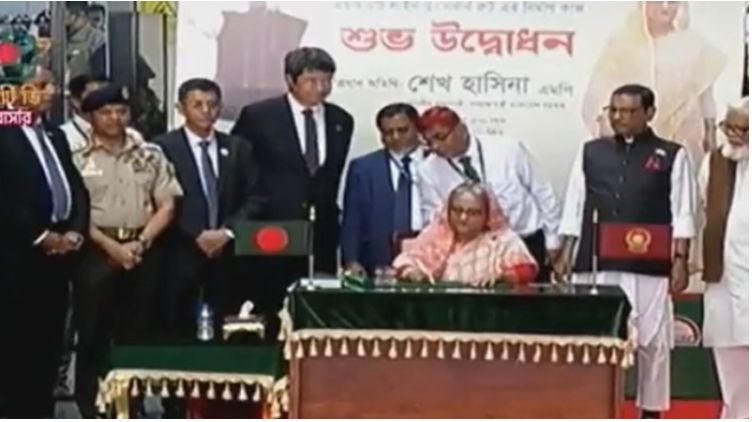 মেট্রোরেলের আগারগাঁও-মতিঝিল অংশের উদ্বোধন করলেন প্রধানমন্ত্রী