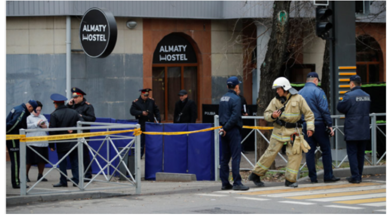 কাজাখস্তানে হোস্টেলে আগুন, নিহত ১৩
