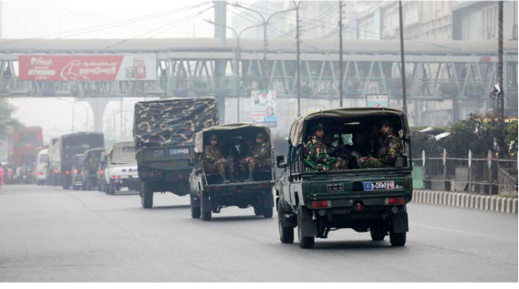 সংসদ নির্বাচন: মাঠে নেমেছে সশস্ত্র বাহিনী