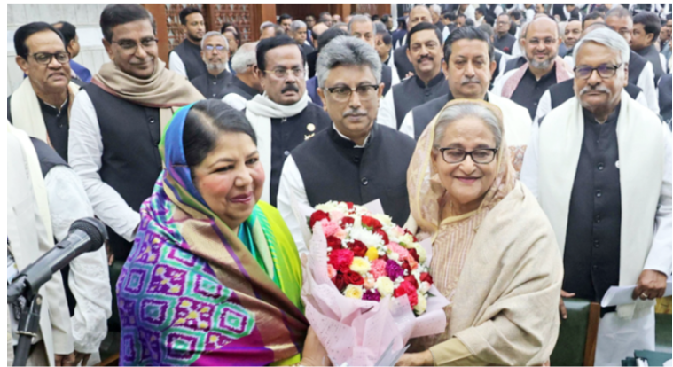 আবারও সংসদ নেতা শেখ হাসিনা, স্পিকার শিরীন শারমিন