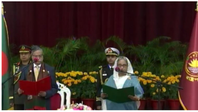 পঞ্চমবারের মতো প্রধানমন্ত্রী শেখ হাসিনা