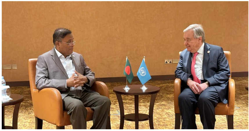 শেখ হাসিনার নেতৃত্বের প্রশংসা জাতিসংঘ মহাসচিবের