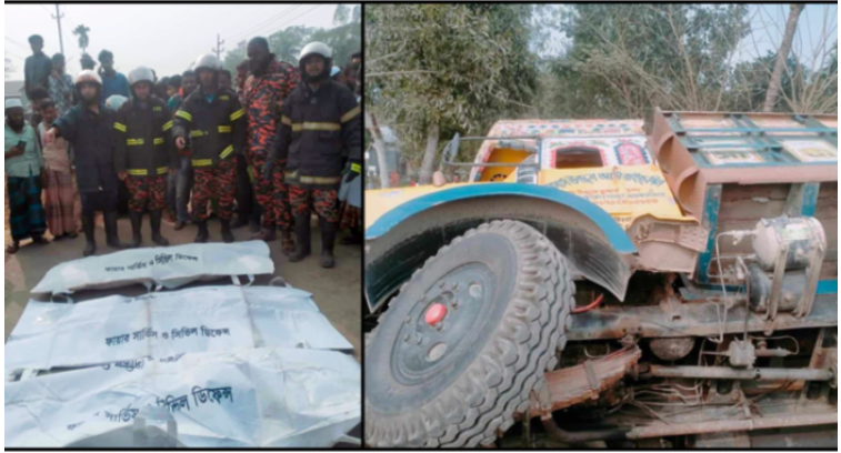 ময়মনসিংহে ট্রাকচাপায় মা-মেয়েসহ নিহত ৩