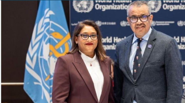 সায়মা ওয়াজেদকে বিশ্ব স্বাস্থ্য সংস্থার মহাপরিচালকের অভিনন্দন