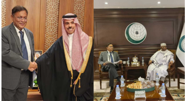সৌদি পররাষ্ট্রমন্ত্রী-ওআইসি মহাসচিবের সঙ্গে সাক্ষাতে হাছান মাহমুদ