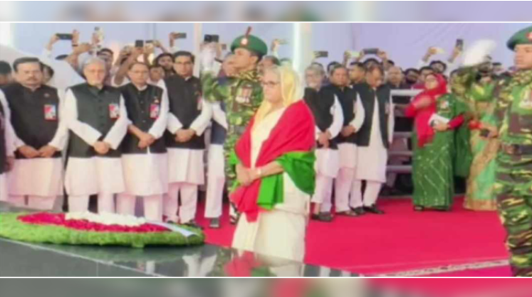 ঐতিহাসিক ৭ মার্চ উপলক্ষে বঙ্গবন্ধুর প্রতি প্রধানমন্ত্রীর শ্রদ্ধা