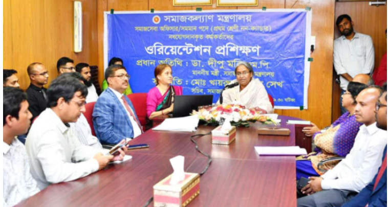 মানুষের মাঝে বেঁচে থাকার মাধ্যম সমাজসেবা: দীপু মনি