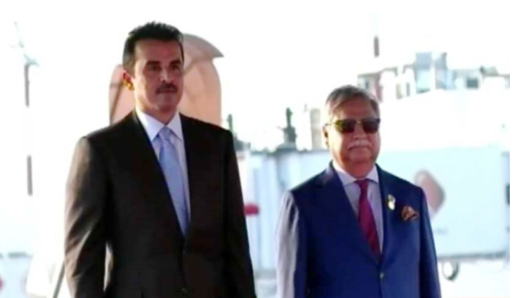 ঢাকায় এসেছেন কাতারের আমির