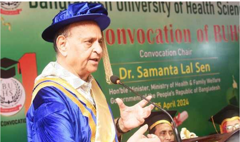 চাকরির পেছনে না ছুটে উদ্যোক্তা হওয়ার আহ্বান স্বাস্থ্যমন্ত্রীর