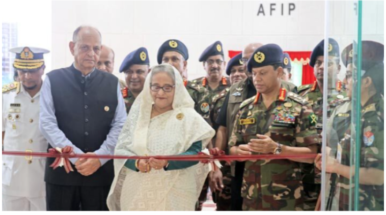ঢাকা সেনানিবাসে এএফআইপি ও সেনাপ্রাঙ্গণ ভবন উদ্বোধন