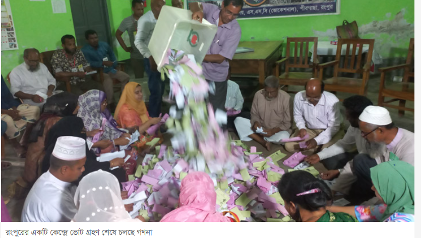 ১৩৯ উপজেলায় ভোটগ্রহণ শেষ, চলছে গণনা