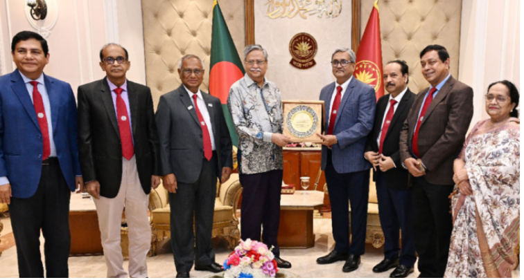 রাষ্ট্রপতির সাথে বিসিপিএস-এর প্রতিনিধিদলের সাক্ষাৎ