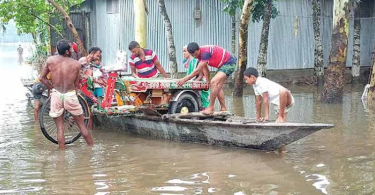 তিস্তার পানি বিপৎসীমা ছুঁই ছুঁই, তলিয়ে গেছে ঘরবাড়ি-রাস্তাঘাট