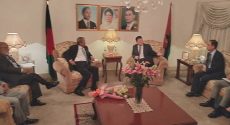 চীনা রাষ্ট্রদূতের সঙ্গে মির্জা ফখরুলের সাক্ষাৎ