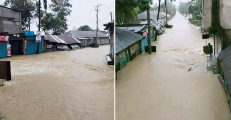 ফেনীতে ভয়াবহ বন্যায় পানিবন্দি লক্ষাধিক মানুষ