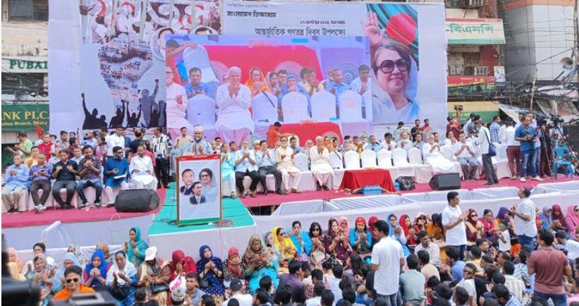 বিএনপির সমাবেশ শুরু, পল্টনের আশপাশে ব্যাপক যানজট