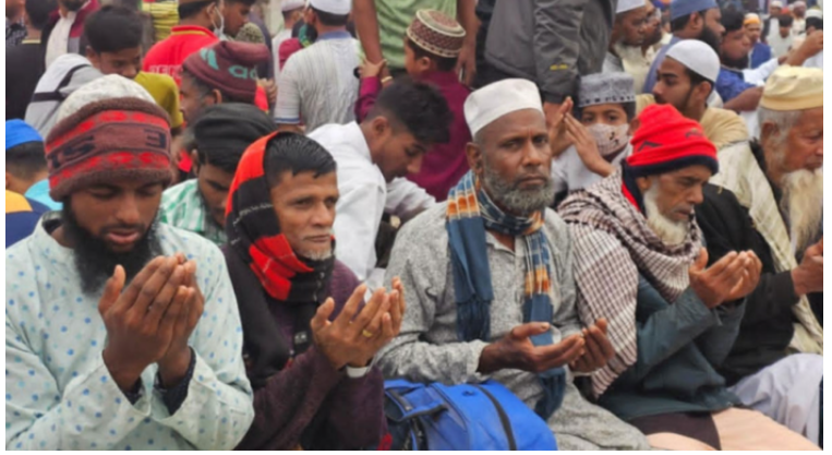 আখেরি মোনাজাত দিয়ে শেষ ইজতেমার প্রথম পর্ব