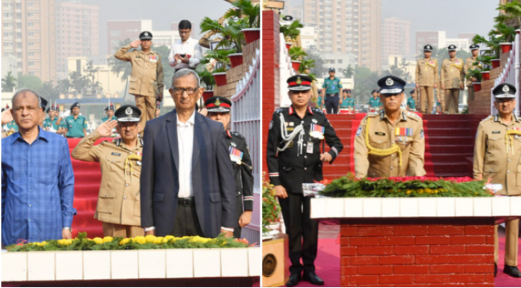 রাজারবাগ স্মৃতিসৌধে স্বরাষ্ট্র উপদেষ্টা-আইজিপির শ্রদ্ধা