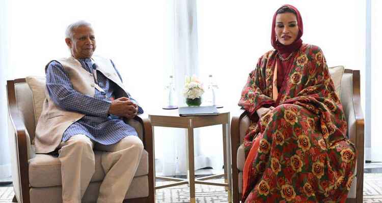 কাতার আমিরের মায়ের সঙ্গে প্রধান উপদেষ্টার বৈঠক