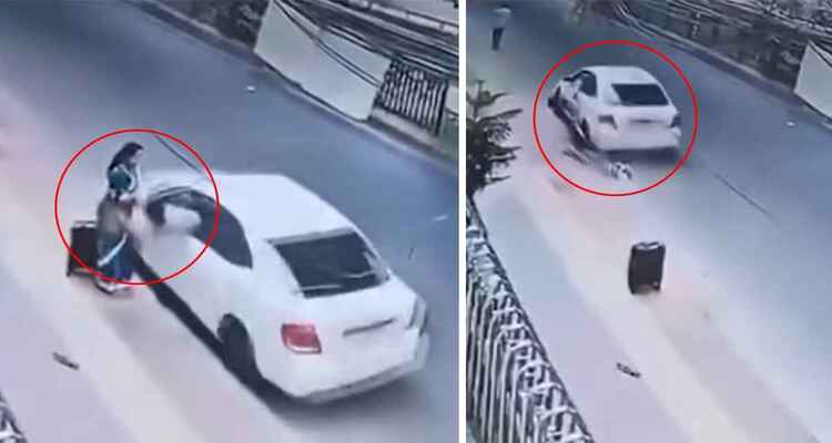 ব্যাগের সাথে নারীকেও টেনে নিয়ে গেল ছিনতাইকারী!