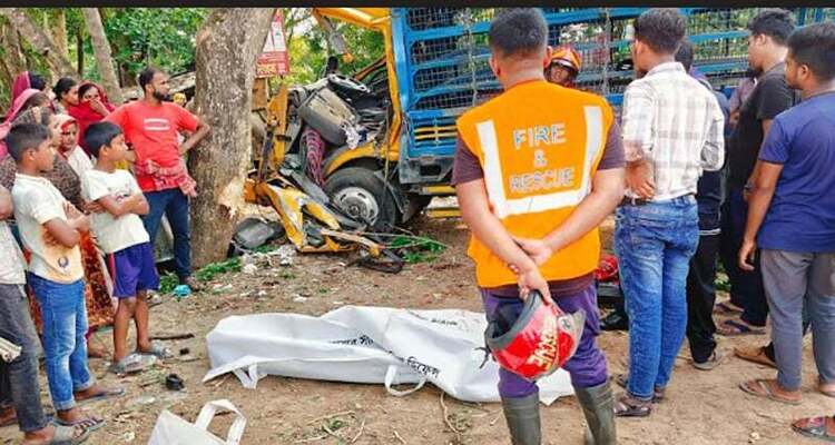 পিকআপ নিয়ন্ত্রণ হারিয়ে গাছের সঙ্গে ধাক্কা, নিহত ৩