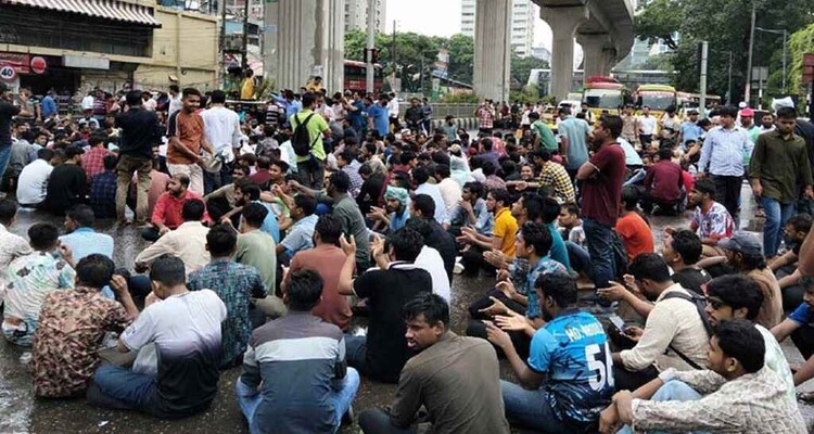 শাহবাগ অবরোধ, তীব্র যানজট