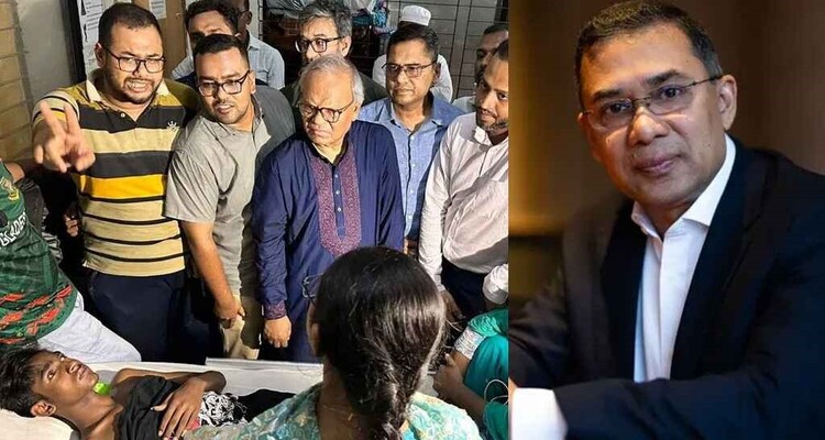 বিষপান করা চোখ হারানো চার ‘জুলাই যোদ্ধার’ পাশে তারেক রহমান