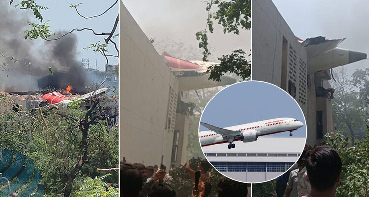 ২৪২ যাত্রী নিয়ে গুজরাটে বিমান বিধ্বস্ত, বহু হতাহতের শঙ্কা