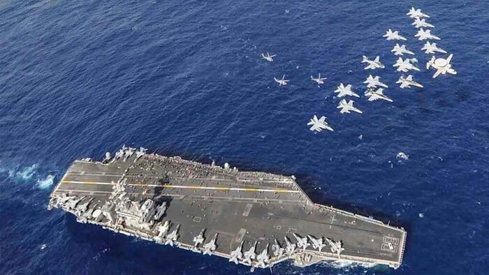 ইরানের দিকে ধেয়ে যাচ্ছে যুক্তরাষ্ট্রের পারমাণবিক বৃহত্তর রণতরী