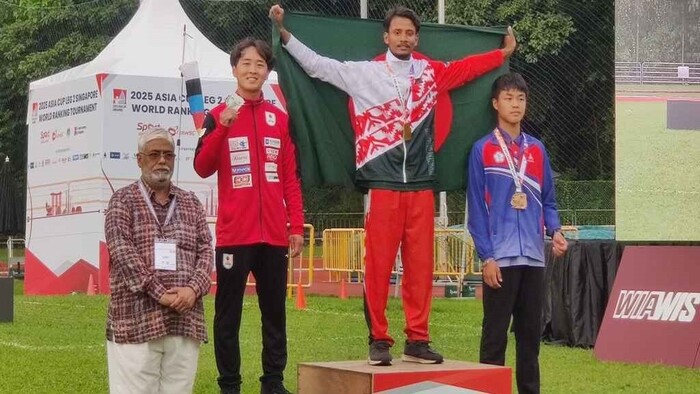 এশিয়া কাপ আর্চারি: রুদ্ধশ্বাস লড়াইয়ে সোনা জিতলেন বাংলাদেশের আলিফ