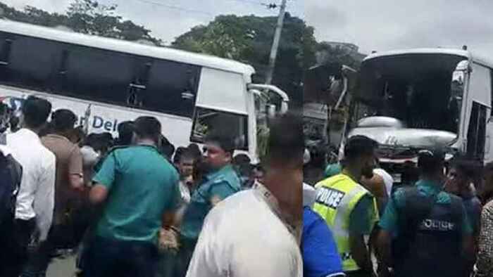 মিরপুরে সড়ক বিভাজকে দাঁড়িয়ে থাকা যুবককে চাপা দিয়ে মারল বাস