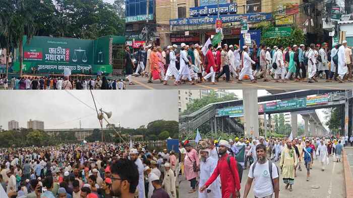 জামায়াতের জাতীয় সমাবেশে ভোর থেকেই নেতাকর্মীদের ঢল
