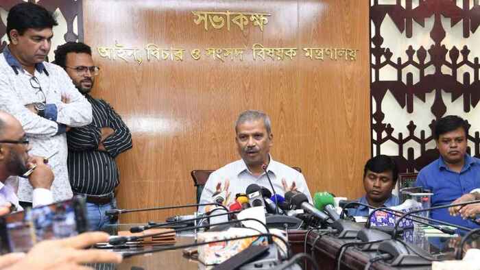 কয়েকদিনের মধ্যেই নির্বাচনের তারিখ ঘোষণা হবে: আইন উপদেষ্টা