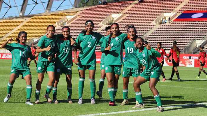 তৃষ্ণার হ্যাটট্রিকে ৮-০ গোলে জয় বাংলাদেশের