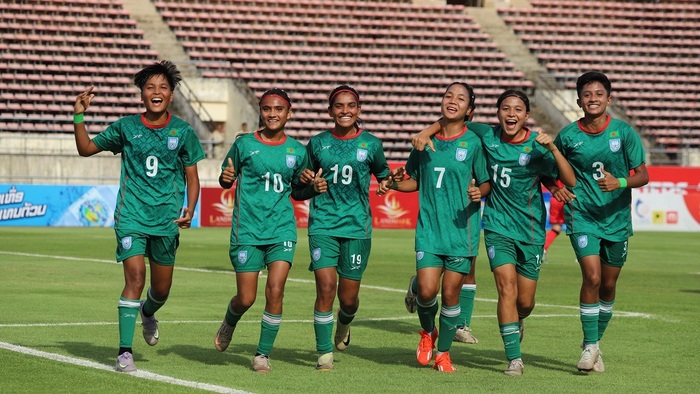 ইতিহাস গড়ে অনূর্ধ্ব-২০ নারী এশিয়ান কাপে বাংলাদেশ