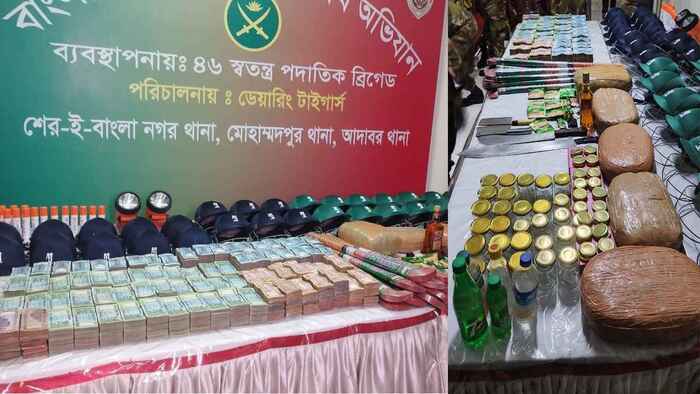 ‘বুনিয়া সোহেলে’র আস্তানায় অভিযান, ককটেল-গানপাউডারসহ কোটি টাকা উদ্ধার