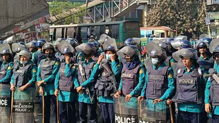 সমাবেশ ঘিরে নিরাপত্তা রক্ষায় রাজধানীতে কাজ করছে ১৪ হাজার পুলিশ