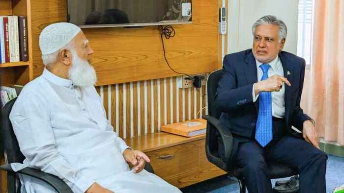 পাকিস্তানের উপ-প্রধানমন্ত্রীর সঙ্গে জামায়াত আমিরের সাক্ষাৎ