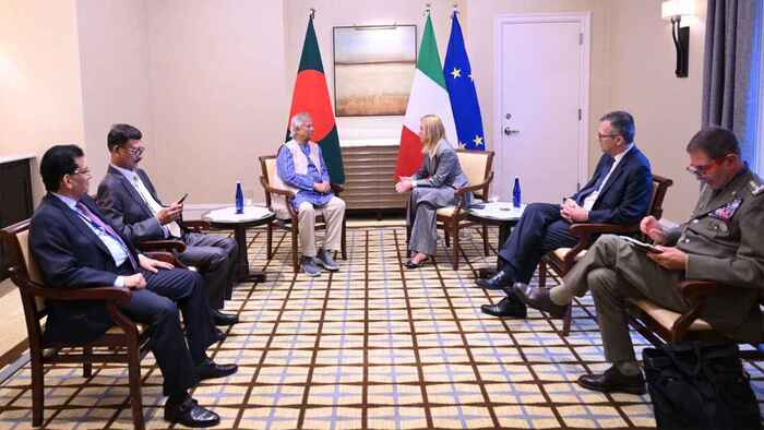 ইতালির সঙ্গে বাণিজ্য সম্পর্ক সম্প্রসারণের প্রস্তাব প্রধান উপদেষ্টার