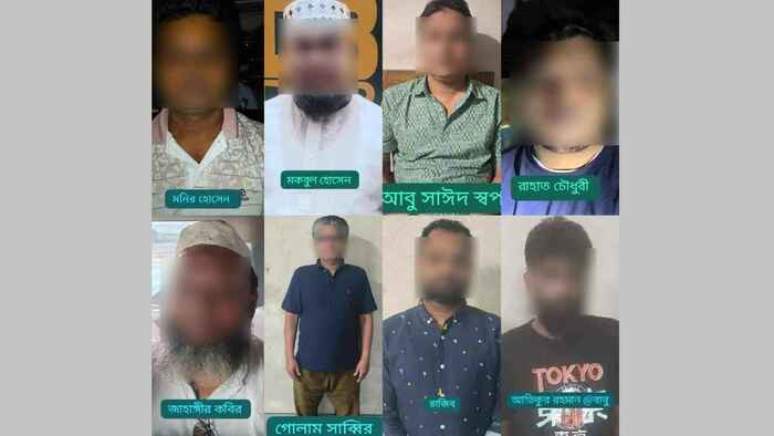 আ.লীগ ও অঙ্গসংগঠনের আরও ৮ নেতাকর্মী গ্রেফতার