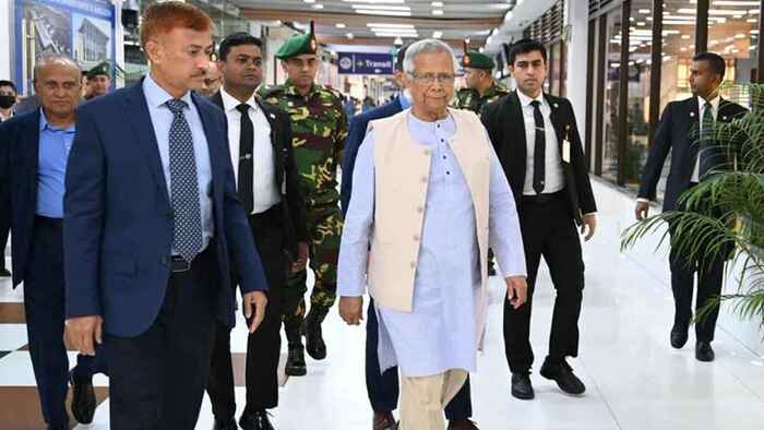 রোমের উদ্দেশে ঢাকা ছাড়লেন প্রধান উপদেষ্টা