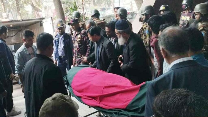 শেষ গোসলের জন্য ফের হৃদরোগ ইনস্টিটিউটে হাদির মরদেহ  