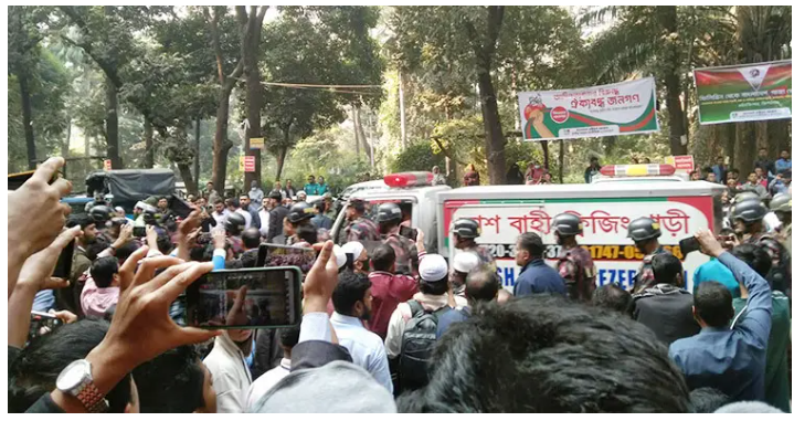 ওসমান হাদির মরদেহ সোহরাওয়ার্দী মেডিকেলে