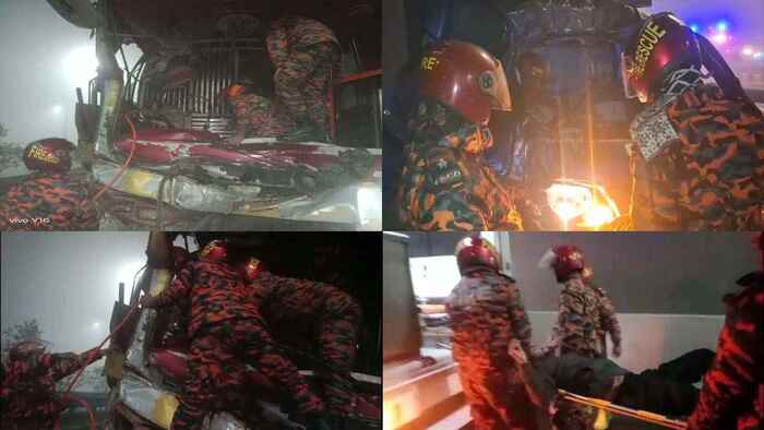 ঢাকা-মাওয়া এক্সপ্রেসওয়ের তিন স্থানে ৭ যানবাহনে সংঘর্ষ, আহত ২০